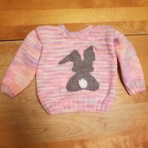 Hand knit baby sweater